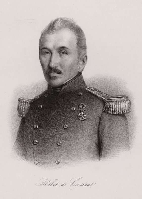 Louis Rilliet of Constant, a francia hadsereg hadnagya és svájci politikus (metszet) alkotó: Swiss School