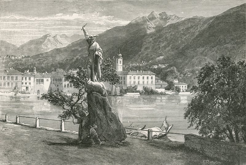 Lugano, Vela Tell szobrával alkotó: Swiss School