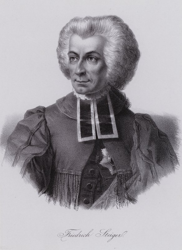 Niklaus Friedrich von Steiger, svájci politikus (metszet) alkotó: Swiss School