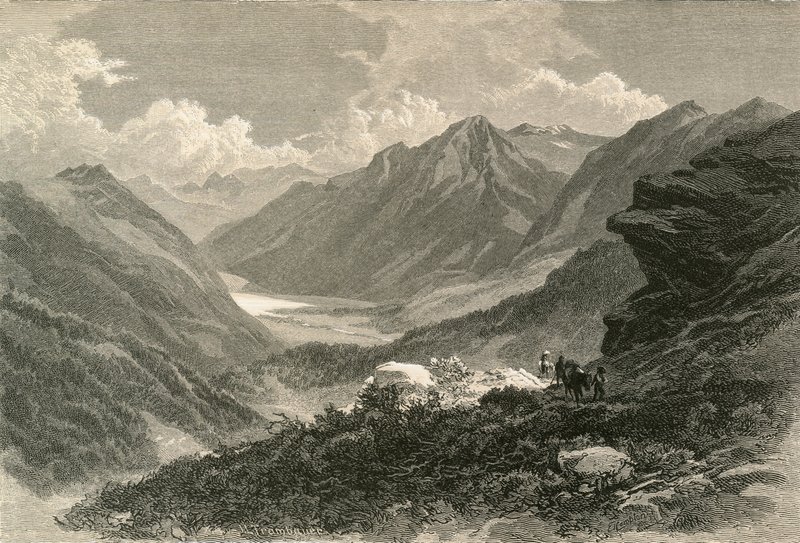 Jelenet a Poschiavo-völgyben, Dél-Grisonsban alkotó: Swiss School