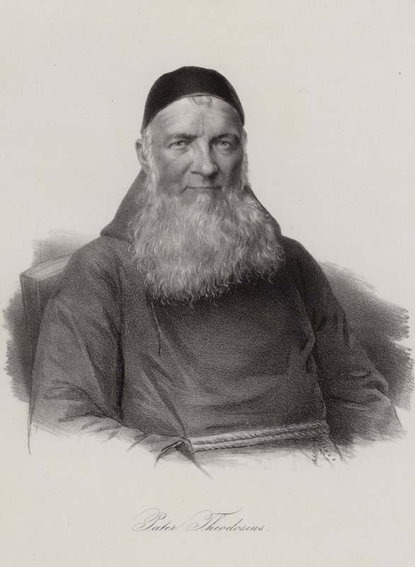 Theodosius Florentini, svájci pap és társadalmi reformer (metszet) alkotó: Swiss School