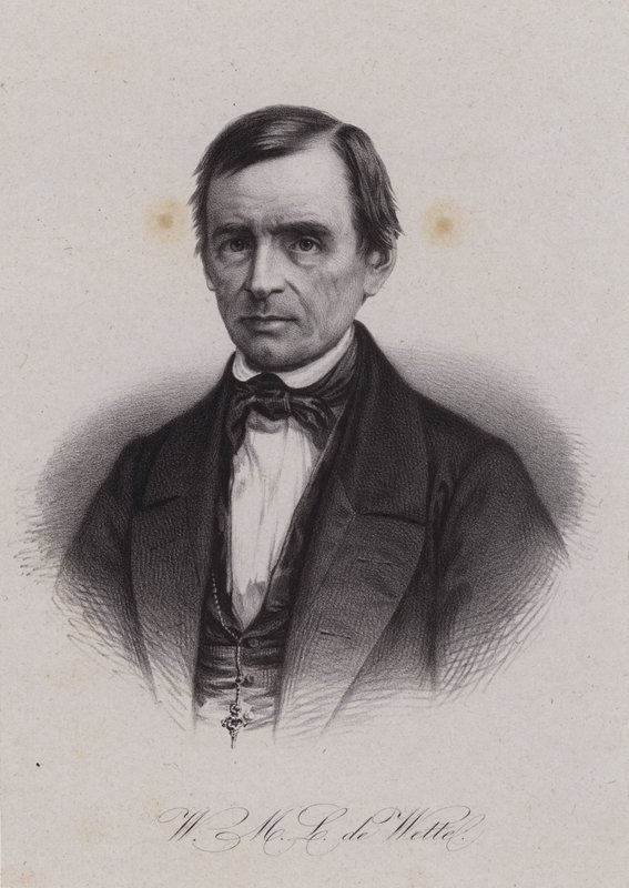 Wilhelm Martin Leberecht de Wette, német születésű svájci teológus és bibliatudós (metszet) alkotó: Swiss School