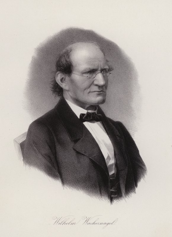 Wilhelm Wackernagel német-svájci filológus (metszet) alkotó: Swiss School