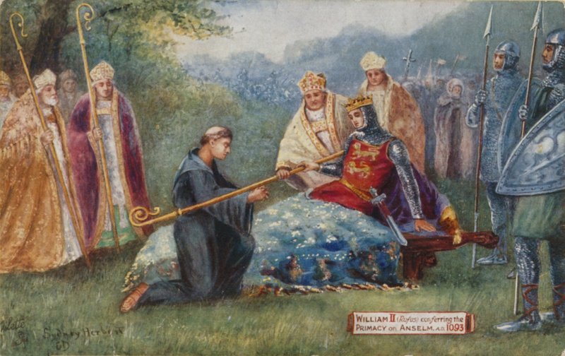 II. Vilmos az elsőbbséget Anselmre ruházza, 1093 alkotó: Sydney Herbert