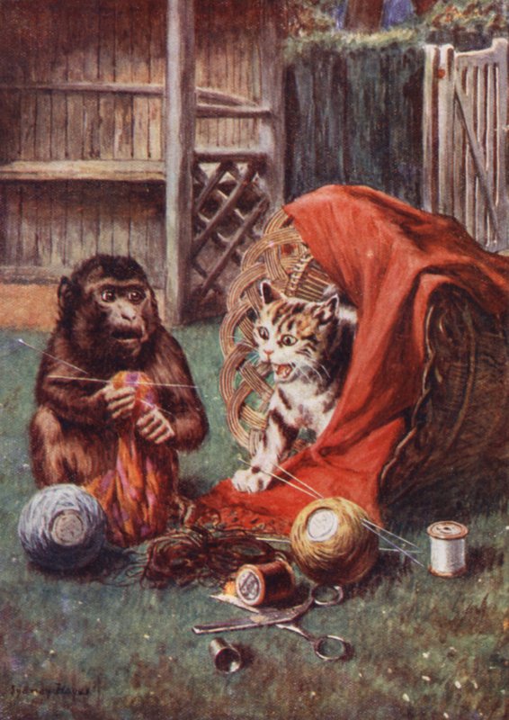 Rivals in Mischief (színes litó) alkotó: Sydney John Hayes
