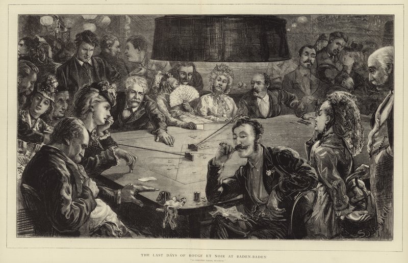 Rouge et Noir utolsó napjai Baden-Badenben alkotó: Sydney Prior Hall