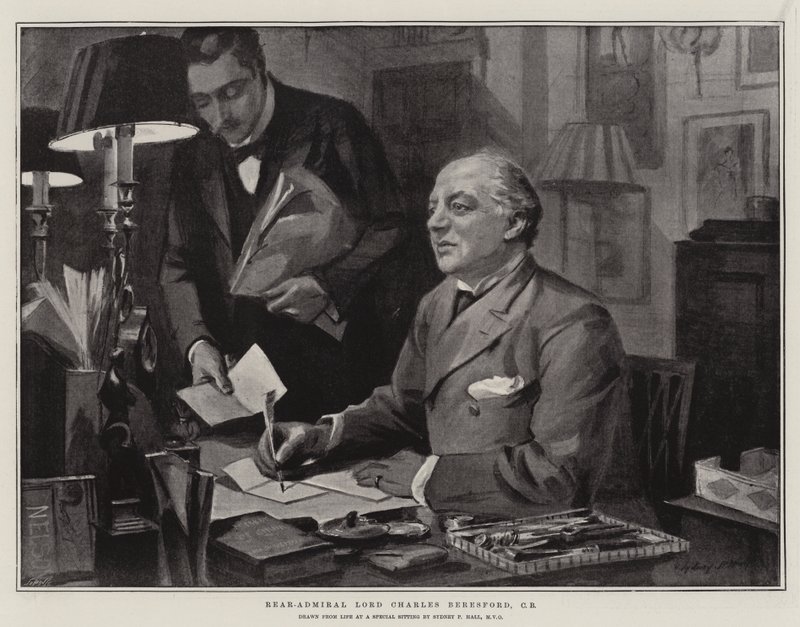 Lord Charles Beresford ellentengernagy, CB alkotó: Sydney Prior Hall