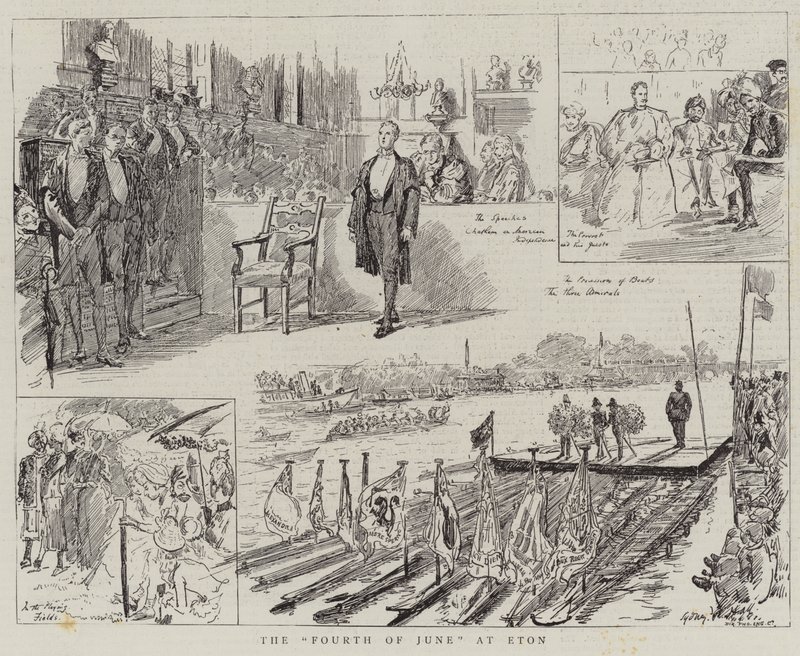 Június negyedike Etonban alkotó: Sydney Prior Hall