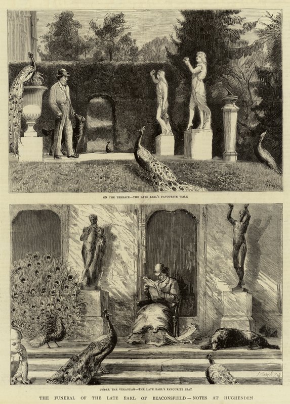 Beaconsfield néhai grófjának temetése, Feljegyzések Hughendenben alkotó: Sydney Prior Hall