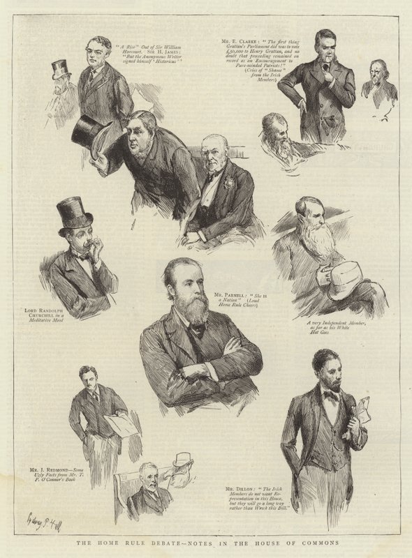 A Home Rule Debate, Jegyzetek az alsóházban alkotó: Sydney Prior Hall