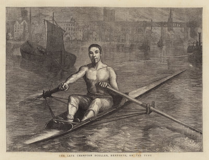 A néhai bajnok Sculler, Renforth, a Tyne-on alkotó: Sydney Prior Hall