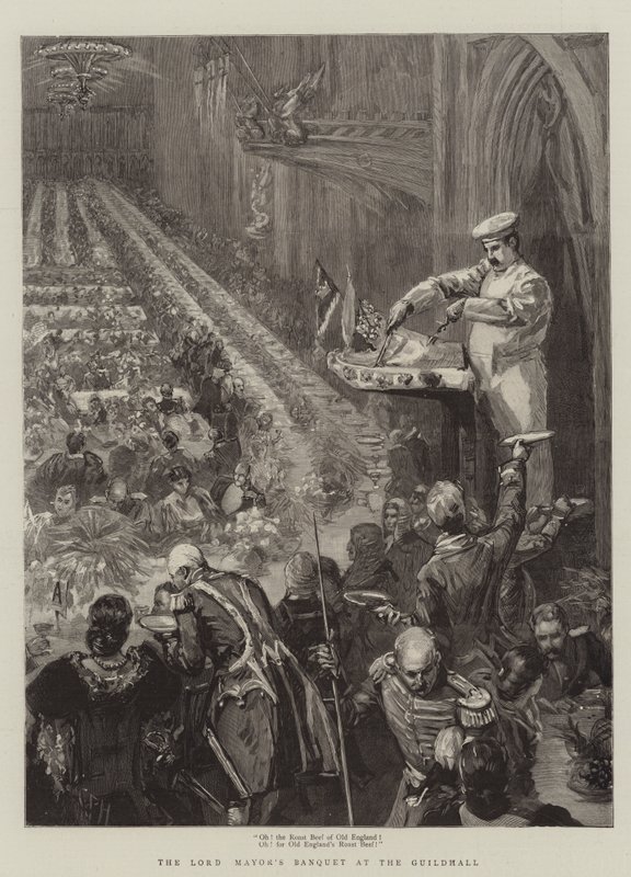 Polgármesteri bankett a Guildhallban alkotó: Sydney Prior Hall