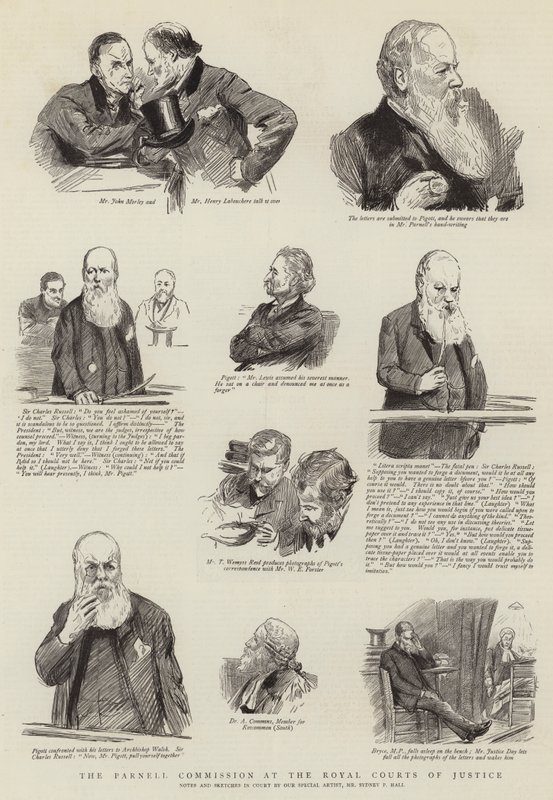 A Parnell Bizottság a Királyi Bíróságon alkotó: Sydney Prior Hall