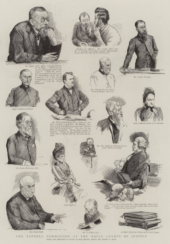 A Parnell Bizottság a Királyi Bíróságon alkotó: Sydney Prior Hall