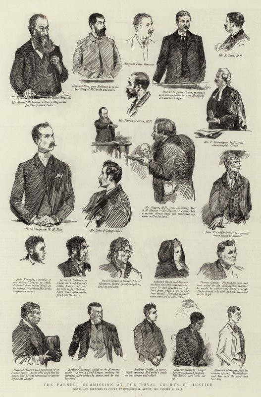 A Parnell Bizottság a Királyi Bíróságon alkotó: Sydney Prior Hall