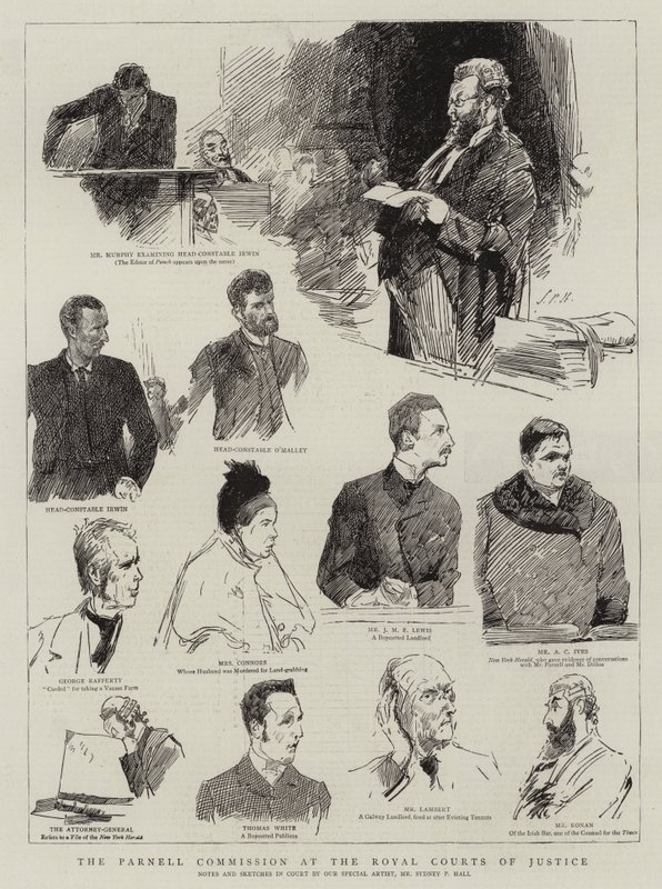 A Parnell Bizottság a Királyi Bíróságon alkotó: Sydney Prior Hall