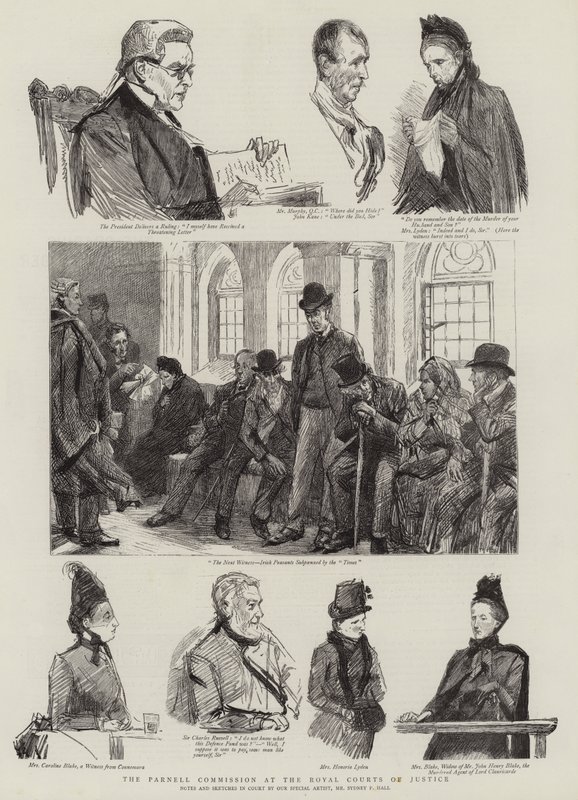 A Parnell Bizottság a Királyi Bíróságon alkotó: Sydney Prior Hall