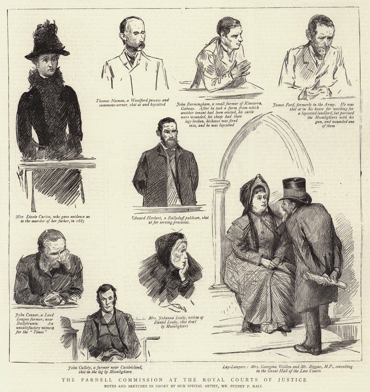 A Parnell Bizottság a Királyi Bíróságon alkotó: Sydney Prior Hall