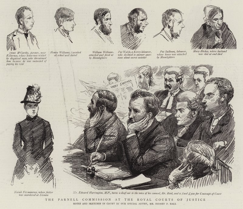 A Parnell Bizottság a Királyi Bíróságon alkotó: Sydney Prior Hall