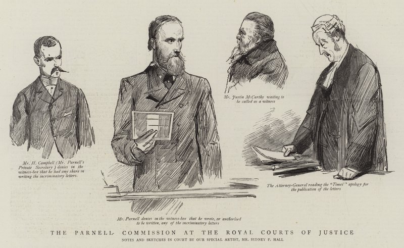 A Parnell Bizottság a Királyi Bíróságon alkotó: Sydney Prior Hall