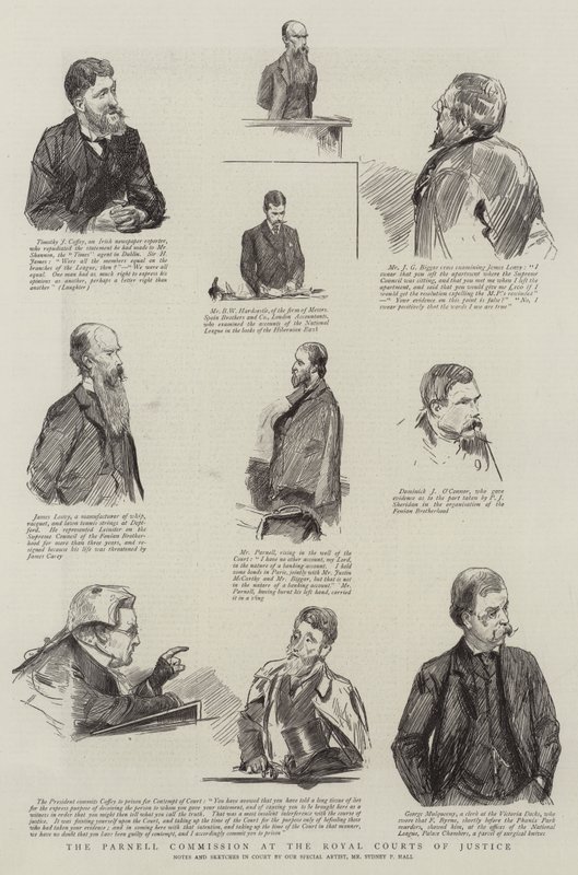 A Parnell Bizottság a Királyi Bíróságon alkotó: Sydney Prior Hall