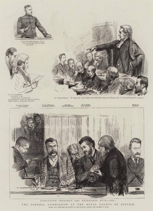 A Parnell Bizottság a Királyi Bíróságon alkotó: Sydney Prior Hall