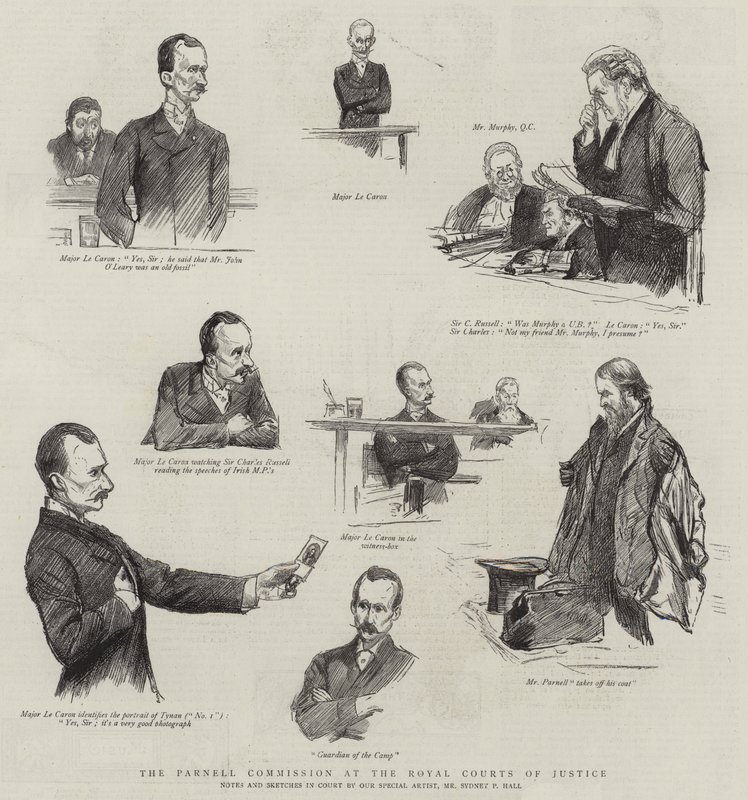 A Parnell Bizottság a Királyi Bíróságon alkotó: Sydney Prior Hall