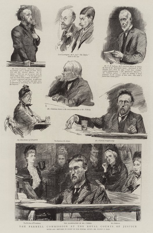 A Parnell Bizottság a Királyi Bíróságon alkotó: Sydney Prior Hall