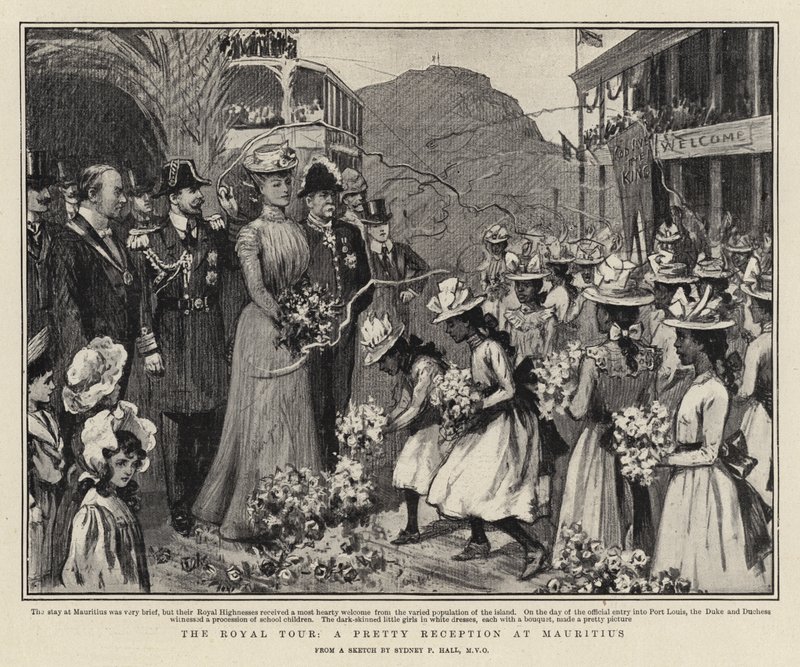 A Royal Tour, egy szép fogadtatás Mauritiuson alkotó: Sydney Prior Hall