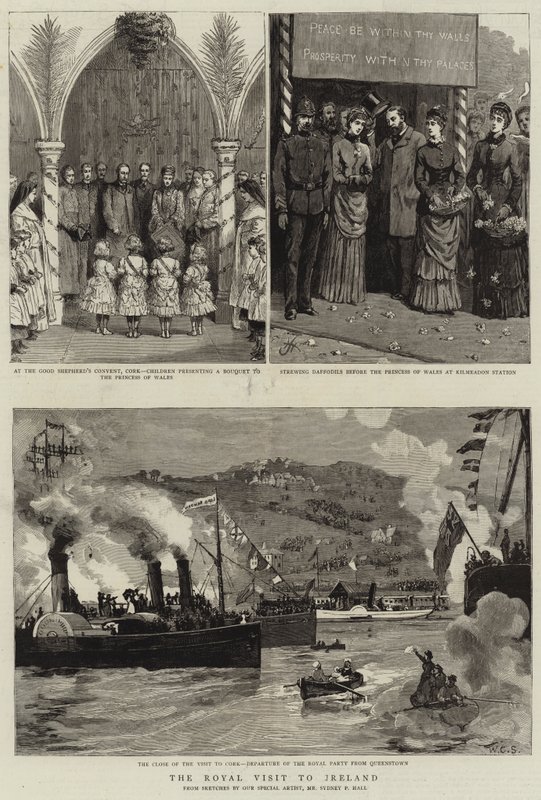 Királyi látogatás Írországban alkotó: Sydney Prior Hall