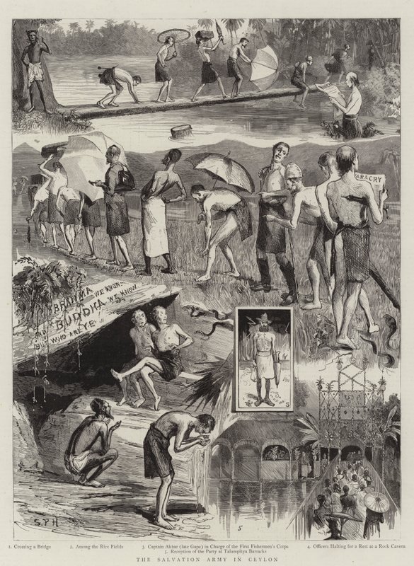 Az Üdvhadsereg Ceylonban alkotó: Sydney Prior Hall