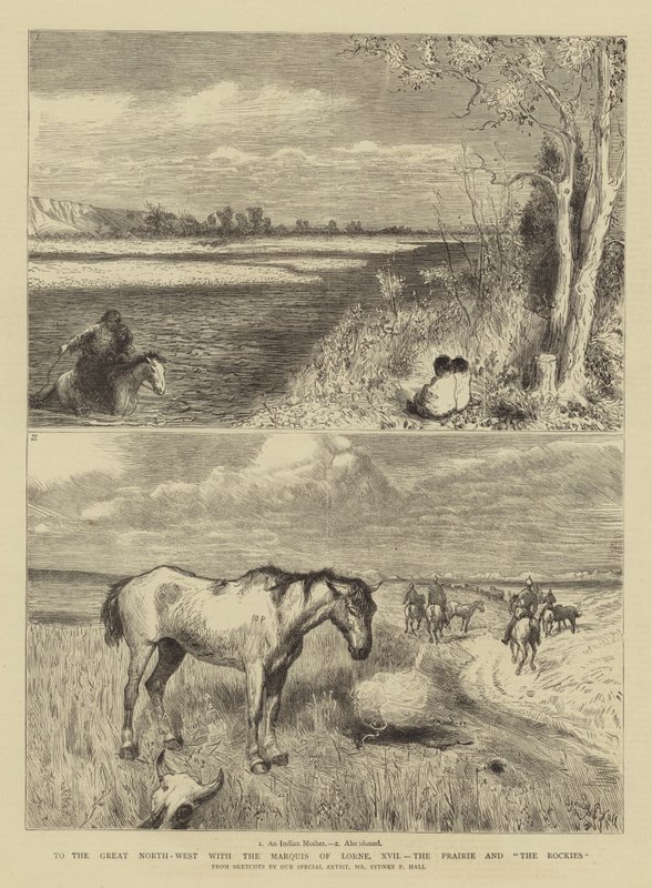 Nagy északnyugatra Lorne márkijával, XVII., a Prairie és a Sziklás-hegység alkotó: Sydney Prior Hall