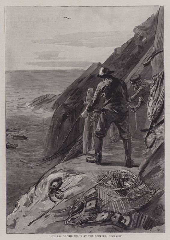 Toilers of the Sea, a Gouffre-ban, Guernsey-ben alkotó: Sydney Prior Hall