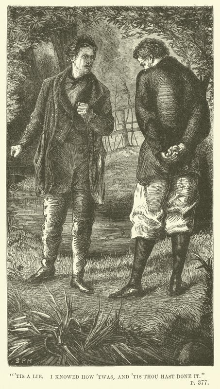 Illusztráció Tom Brownnak Oxfordban, Thomas Hughes alkotó: Sydney Prior after Hall