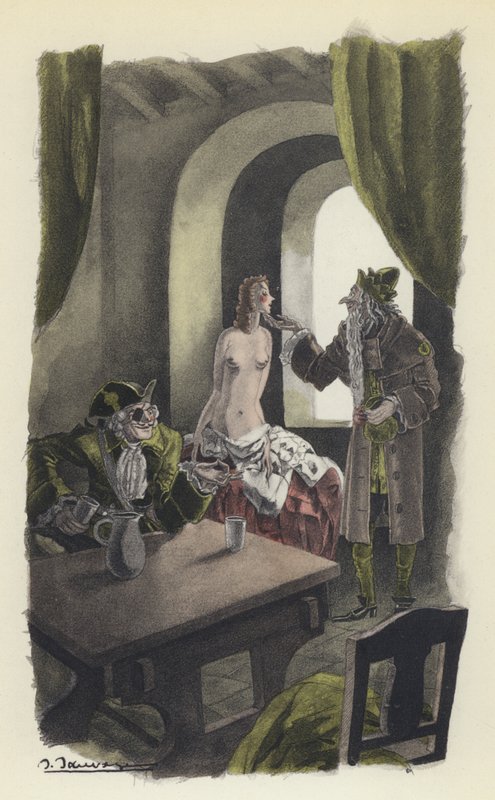 Illusztráció Voltaire Candide-jához alkotó: Sylvain Sauvage
