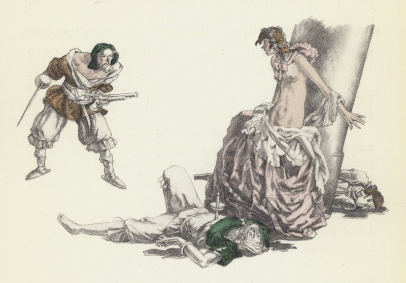Illusztráció Voltaire Candide-jához alkotó: Sylvain Sauvage