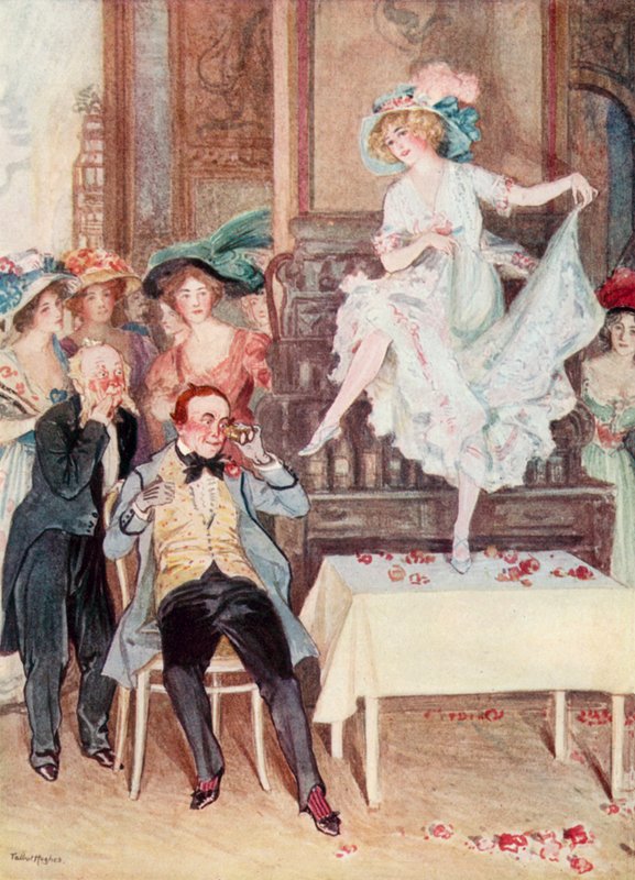A víg özvegy: A vacsorapartin alkotó: Talbot Hughes