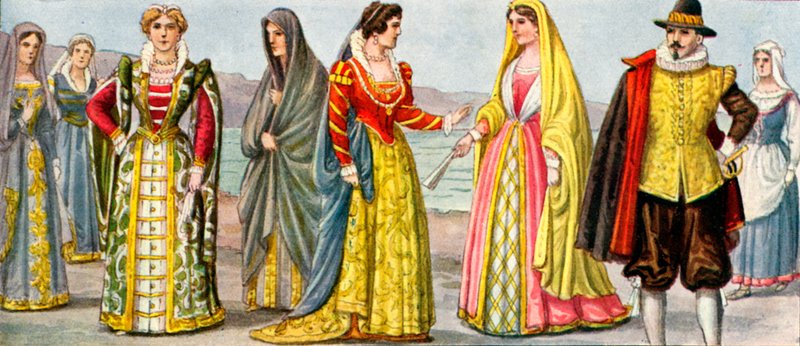 17. századi olasz ruha alkotó: Tancredi Scarpelli