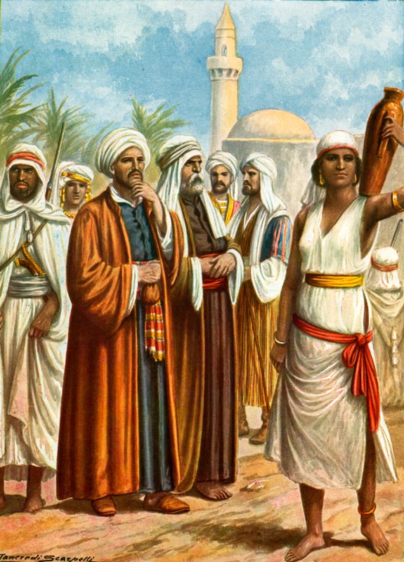 Arabok - férfi és női beduinok alkotó: Tancredi Scarpelli