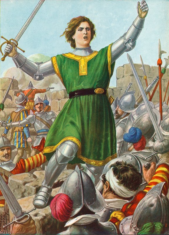 Caterina Sforza vezeti az ellenállást Forliban 1500. január 12-én alkotó: Tancredi Scarpelli