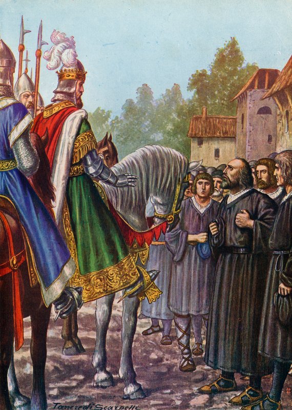Barbarossa Frigyes 1158-ban kérte a lakosokat, hogy építsék újjá Lodit alkotó: Tancredi Scarpelli