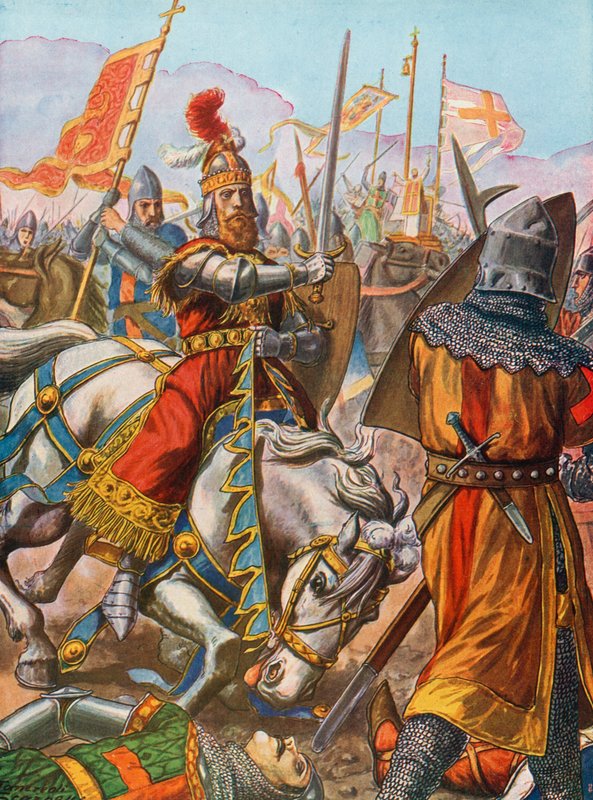 Frederick Barbarossa megsebesült az 1176-os legnanói csatában alkotó: Tancredi Scarpelli