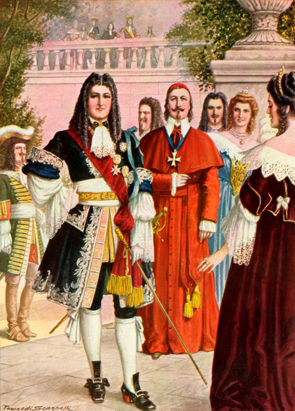 XIV. Lajos francia és udvara alkotó: Tancredi Scarpelli