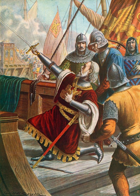 Luciano Doria a csatában elesett, 1379 alkotó: Tancredi Scarpelli