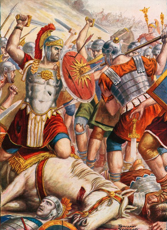 Lucullus Mithridates előretörésének megállításáért küzd alkotó: Tancredi Scarpelli