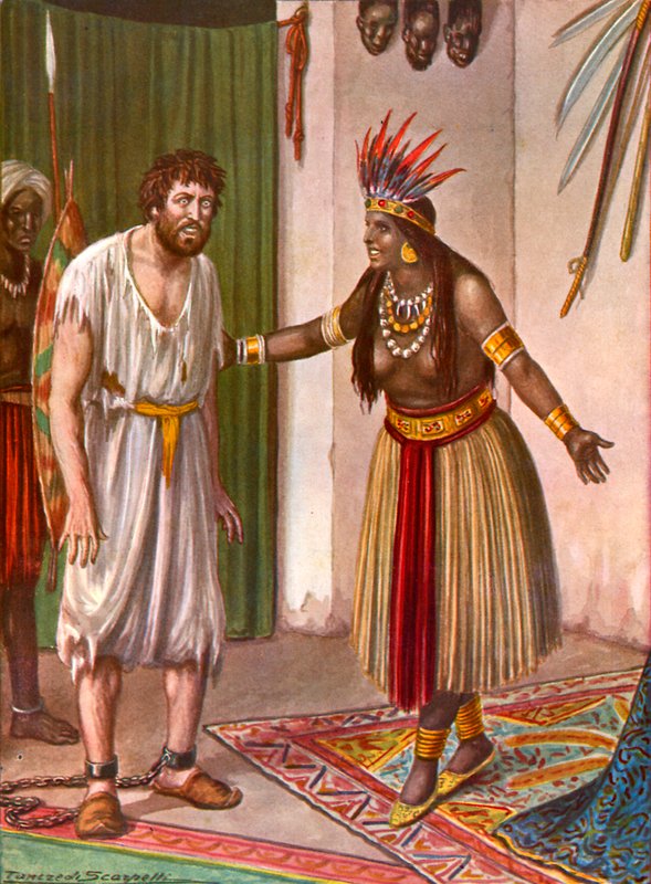 Ludovico de Varthema és Áden szultánája alkotó: Tancredi Scarpelli