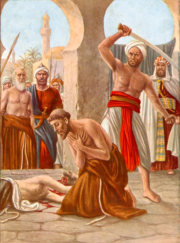 Jacopo de Padova testvér mártíromsága Indiában alkotó: Tancredi Scarpelli
