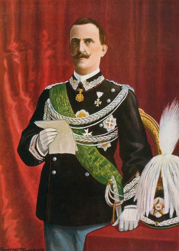 Vittorio Emanuele III. olvasmány, 1900 alkotó: Tancredi Scarpelli