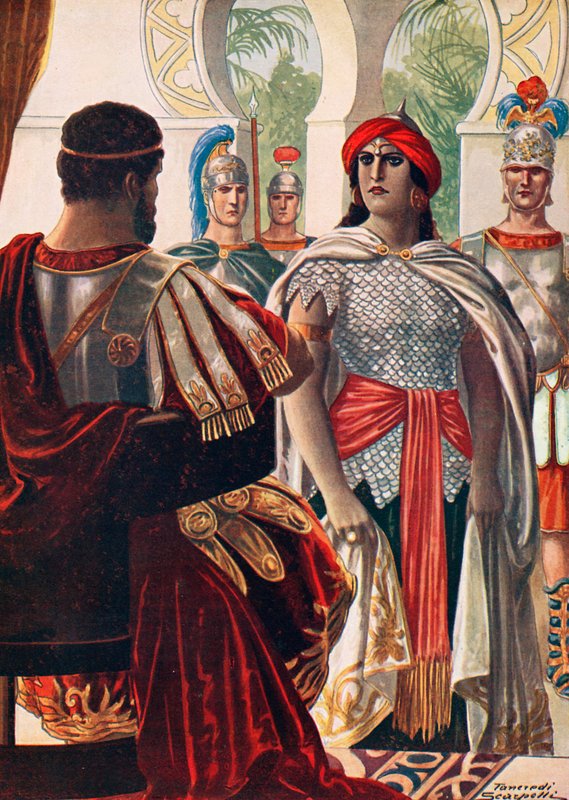 Zenobia Aurelianus jelenlétében alkotó: Tancredi Scarpelli