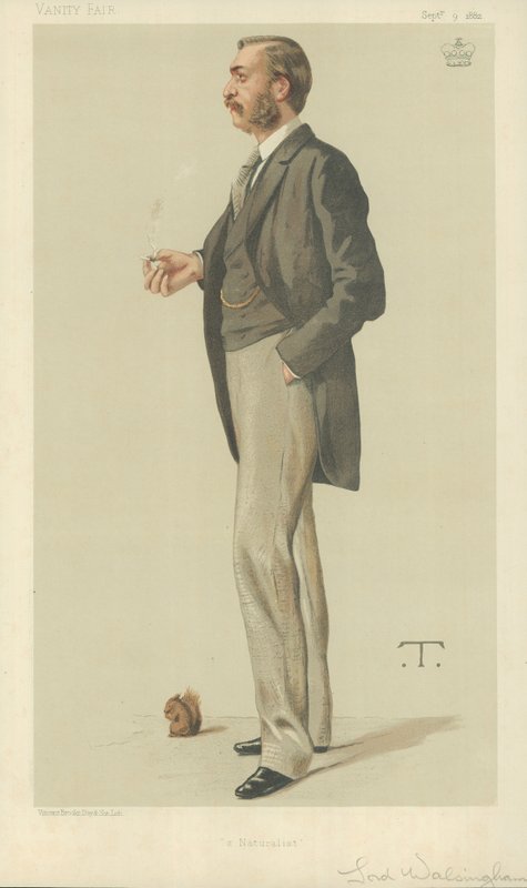 Lord Walsingham, Természettudós, 1882. szeptember 9., Vanity Fair rajzfilm alkotó: Theobald Chartran